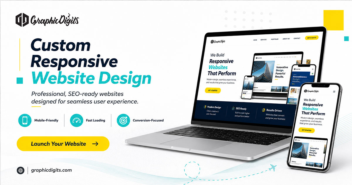 Responsive website design services that convert by Graphic Digits