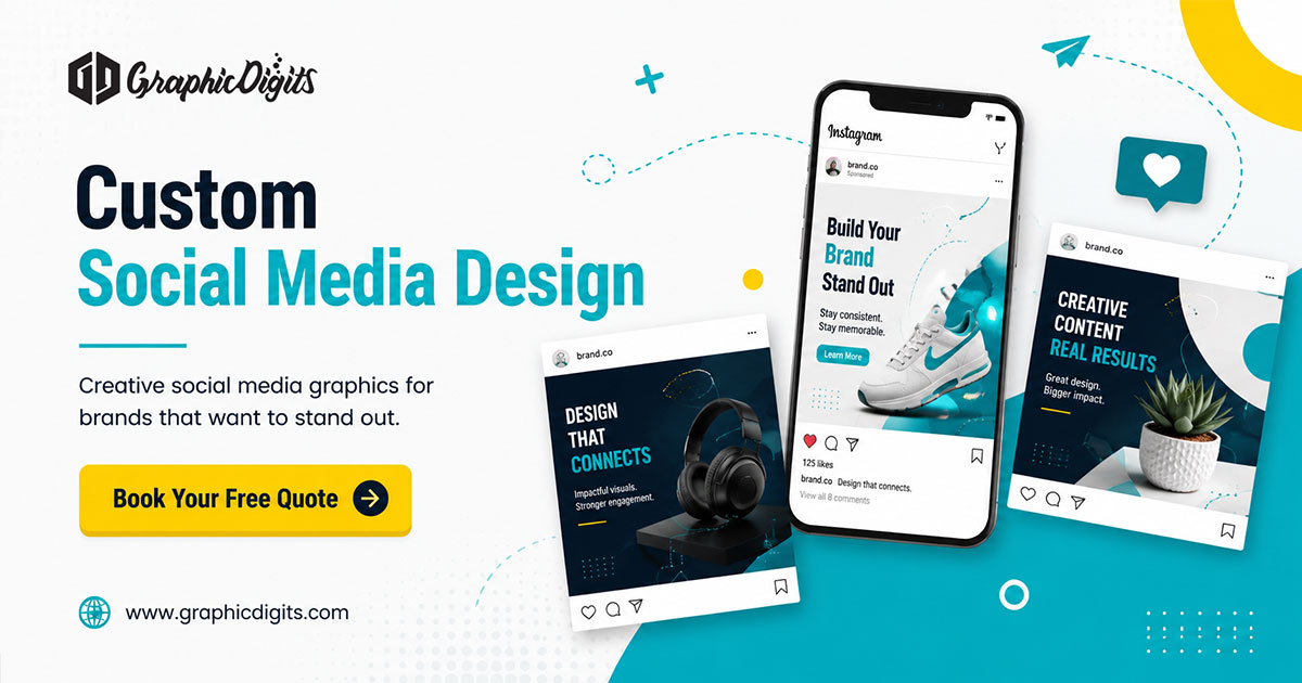 Social media presence design services by Graphic Digits