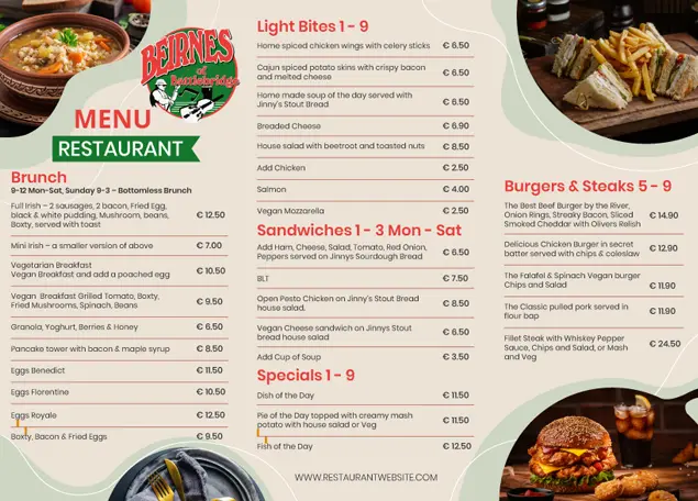 Restaurant menu and social campaign design by GraphicDigits