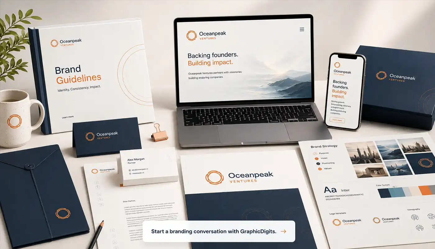 Professional brand identity system and applications by GraphicDigits