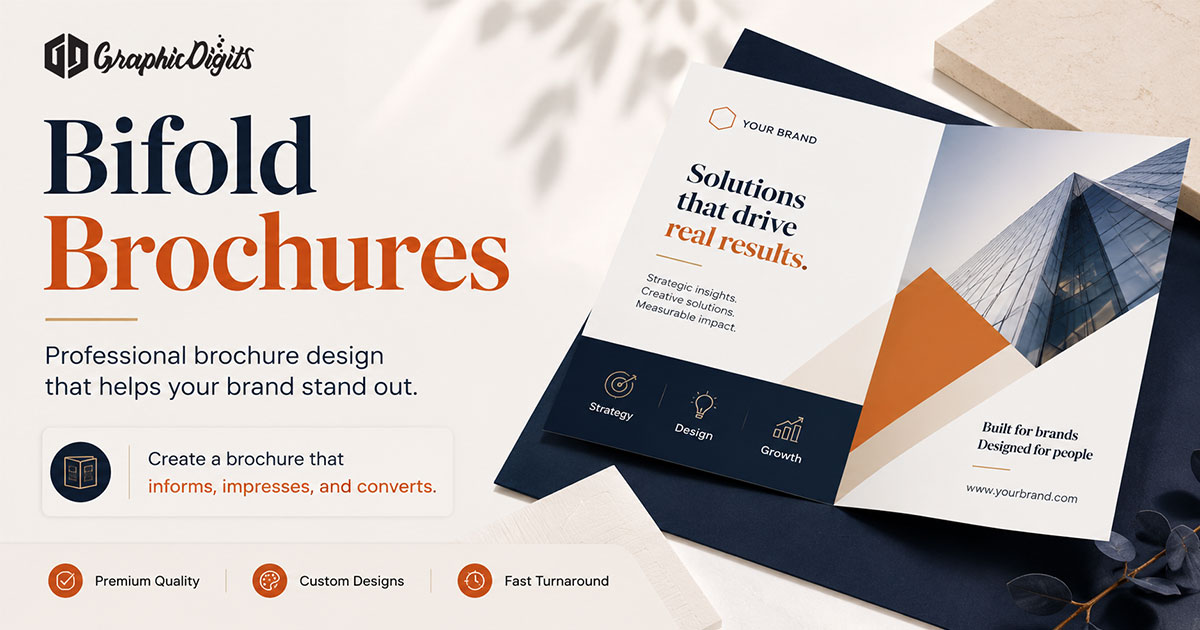 Bifold brochure design by Graphic Digits