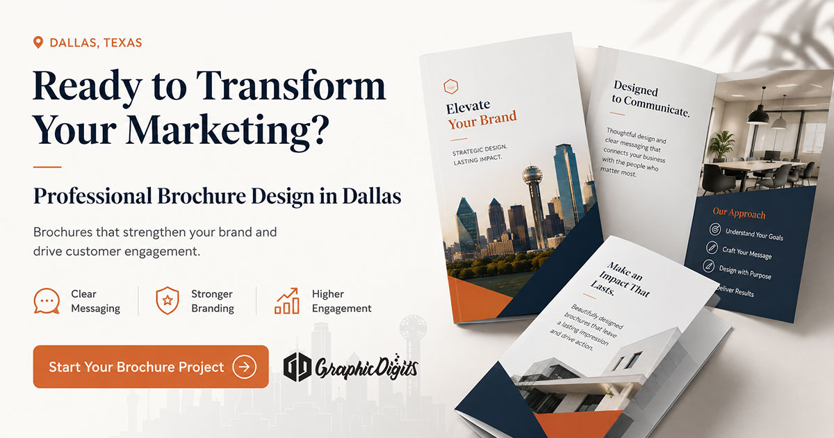 Brochure Design Dallas Agency by Graphic Digits