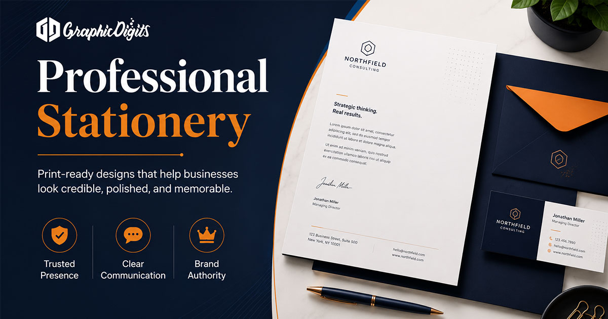 Business stationery design by Graphic Digits