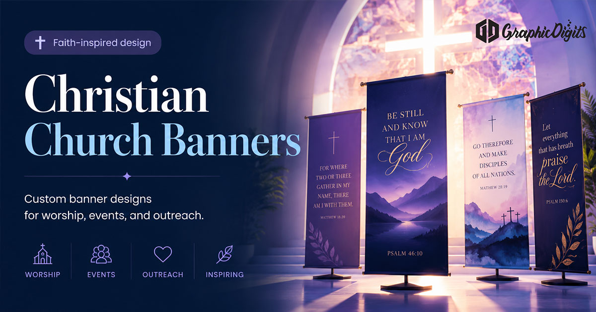 Christian church banners by Graphic Digits
