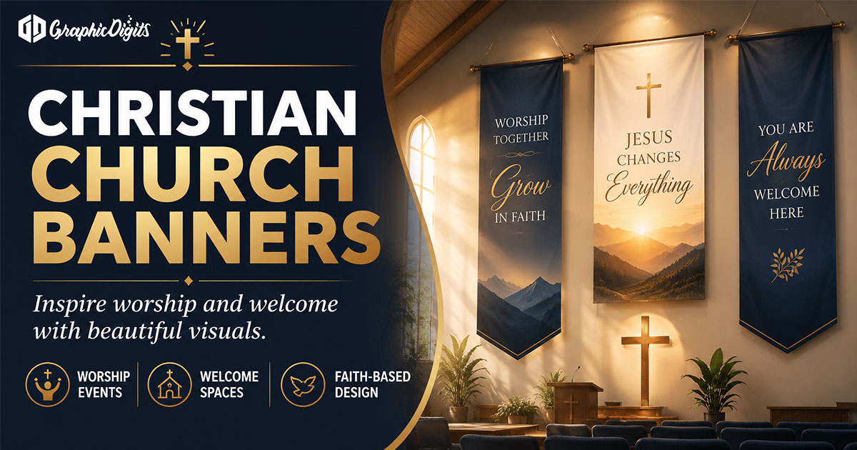 Christmas banners for church by Graphic Digits