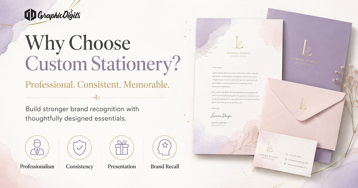 Customized stationery by Graphic Digits