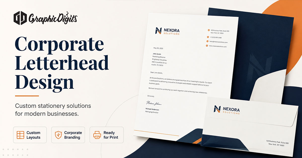 Design company letterhead by Graphic Digits