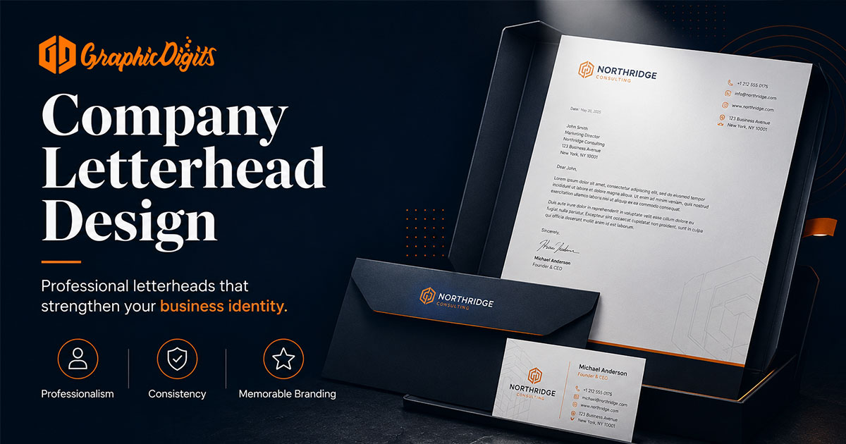 Design for stationery by Graphic Digits