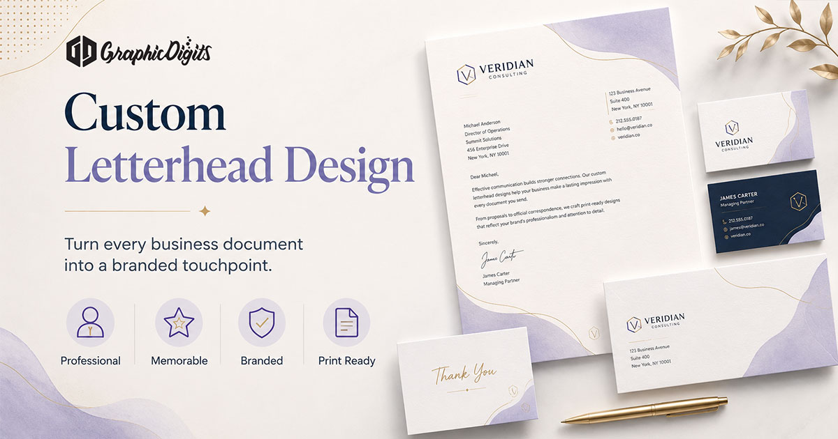 Designing a letterhead by Graphic Digits