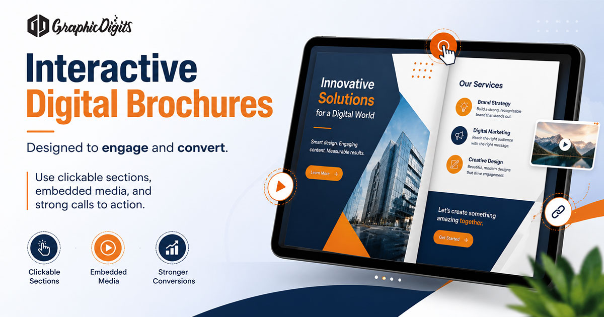 Digital brochure agency by Graphic Digits