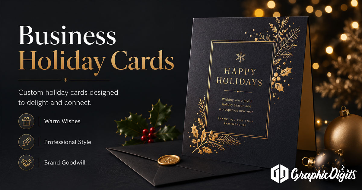 Digital business holiday cards by Graphic Digits