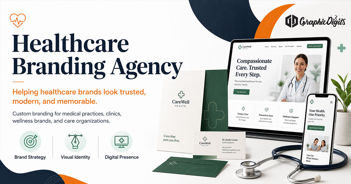 Healthcare graphic design services by Graphic Digits