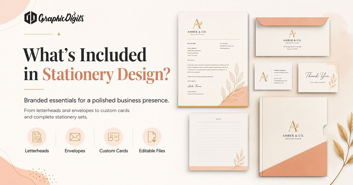 Personalized stationery by Graphic Digits