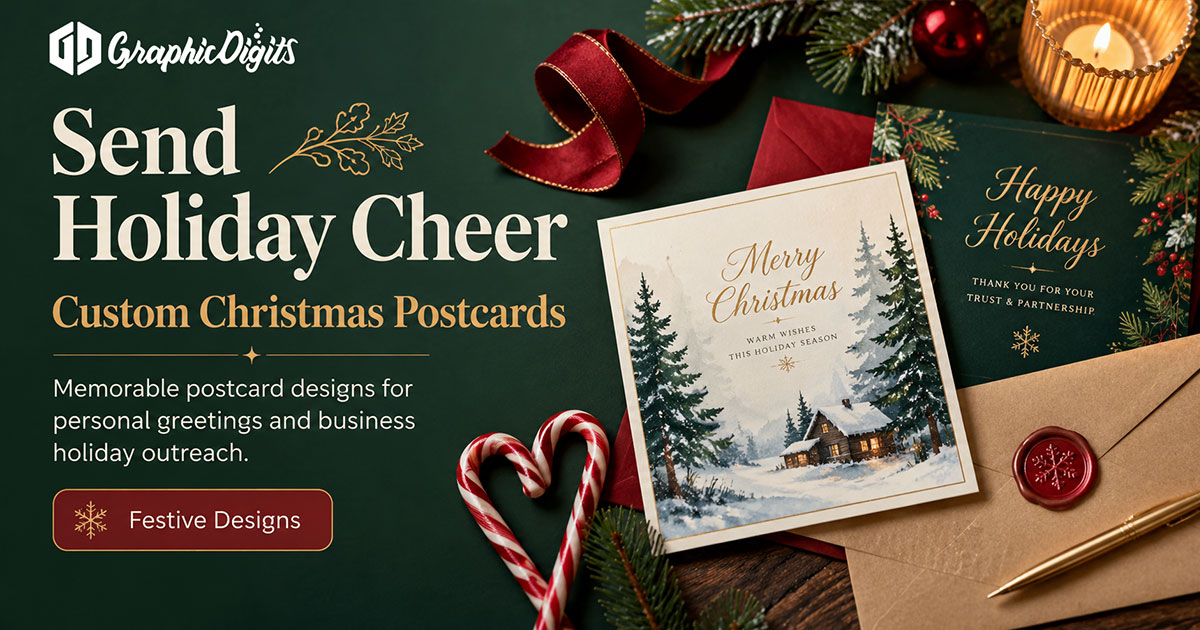 Postcard Christmas cards by Graphic Digits
