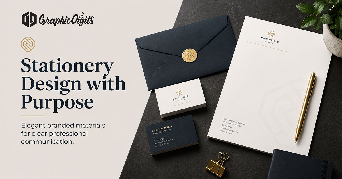 Top trends in stationery design by Graphic Digits
