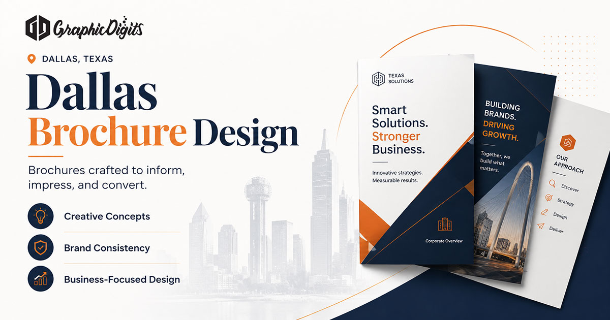 Tri-fold brochure folding by Graphic Digits