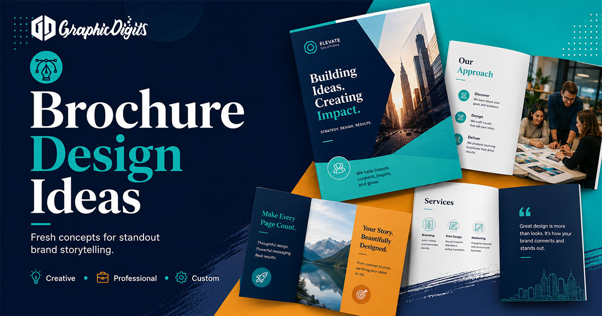 Trifold brochure template by Graphic Digits