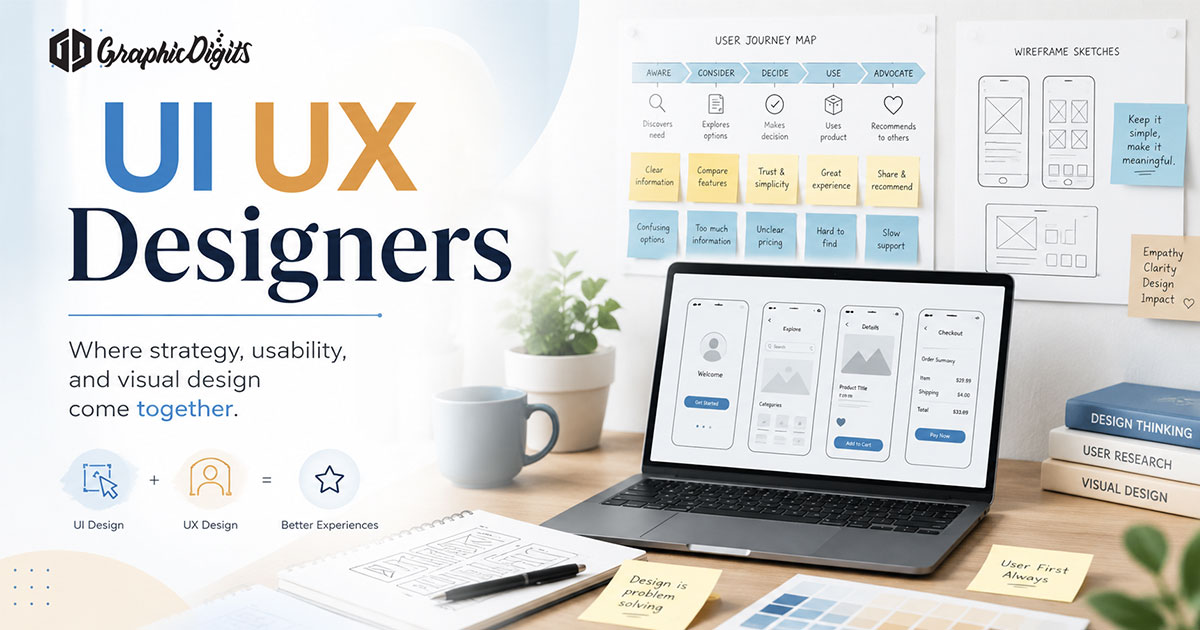 UI UX design by Graphic Digits