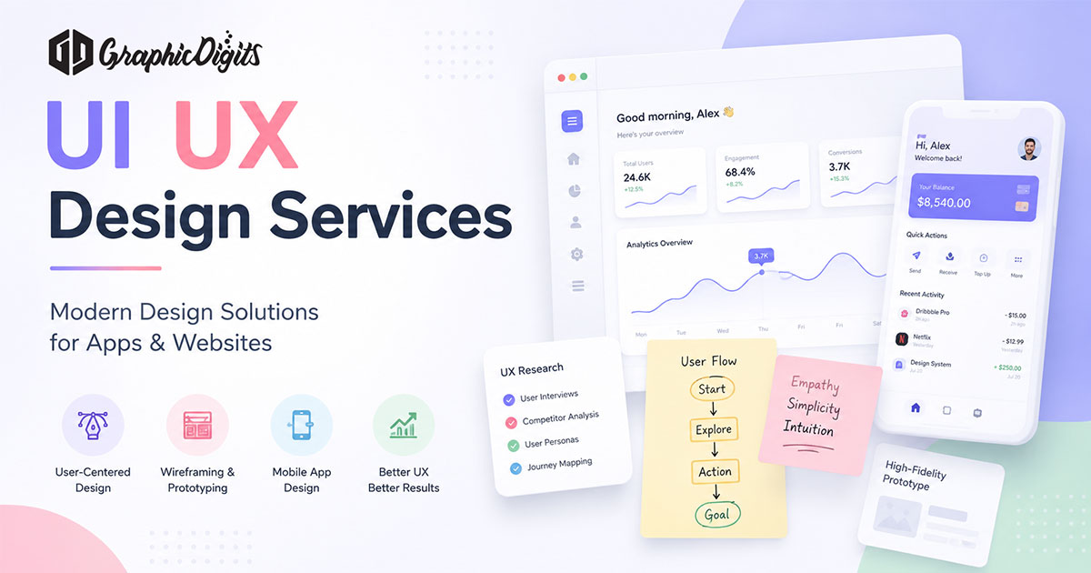 UI and UX designers by Graphic Digits