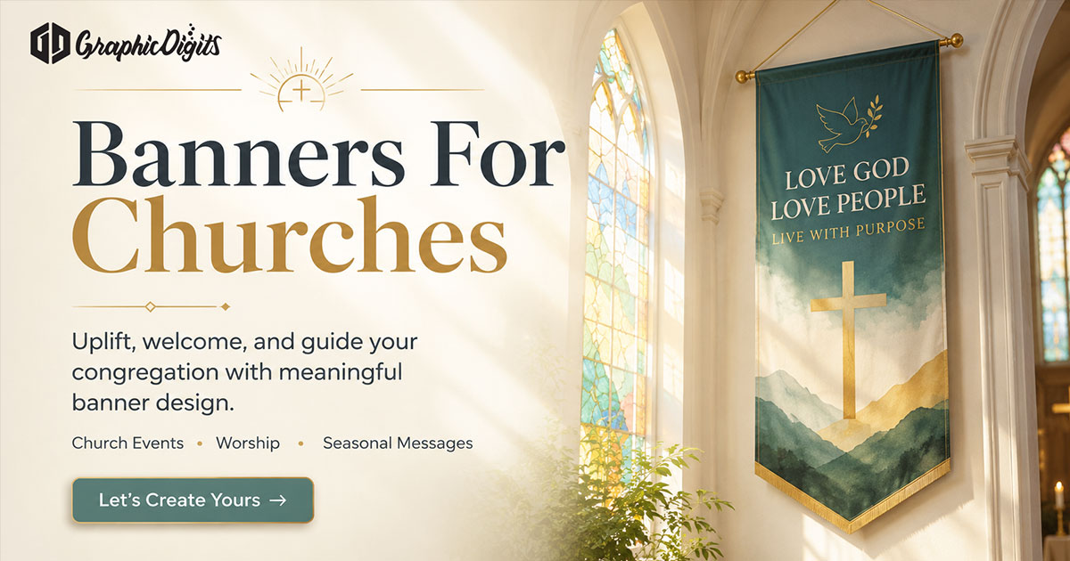 Banners for church sanctuary by Graphic Digits