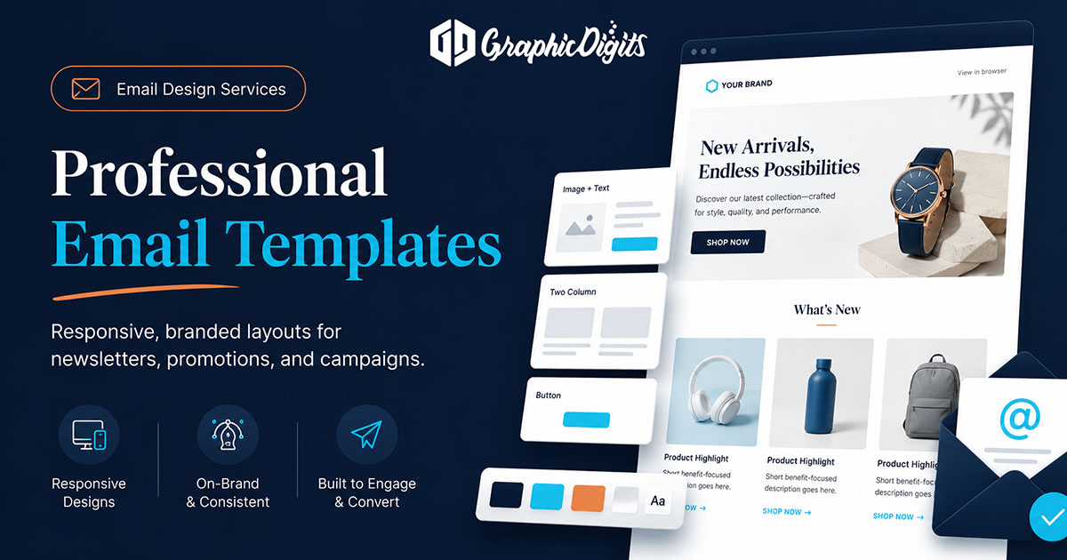 Best banking email designs by Graphic Digits