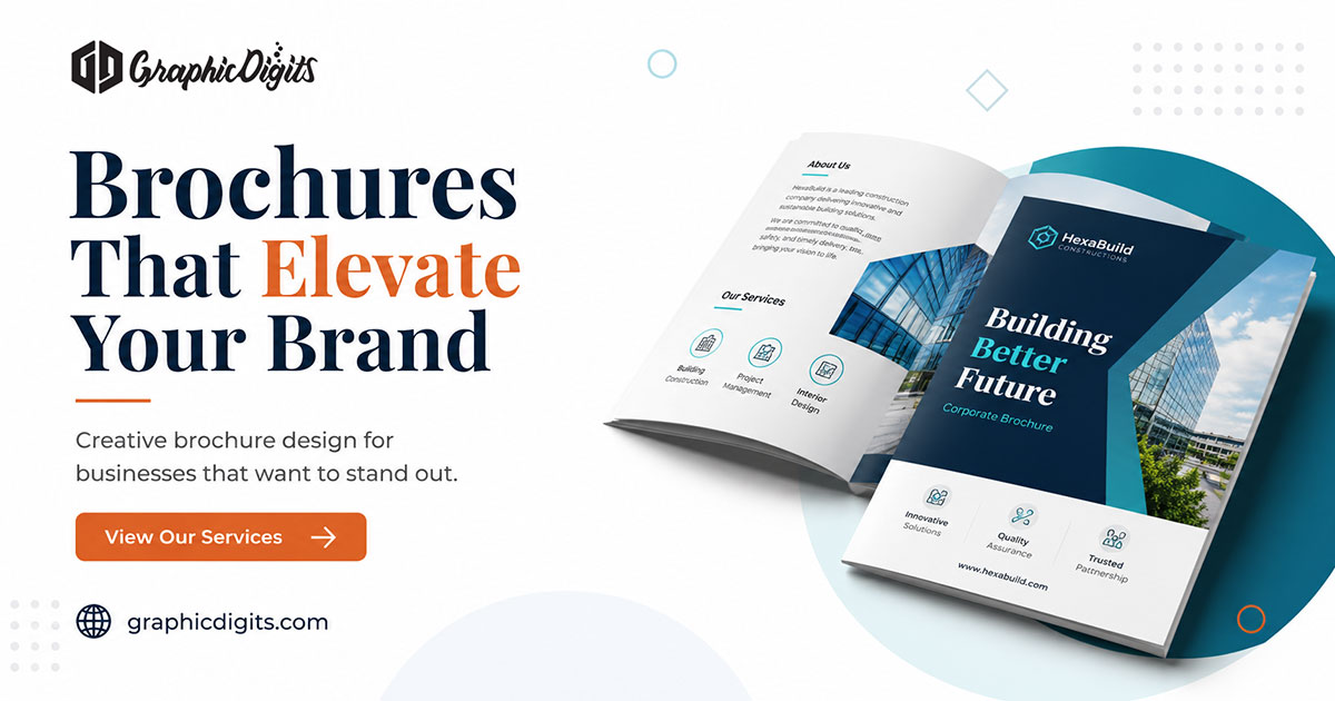 Bi-fold brochure design example