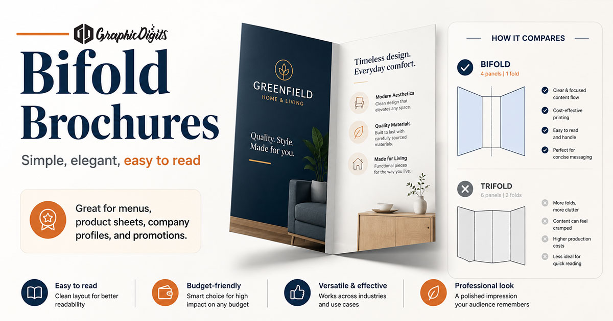 Bi-fold brochures by Graphic Digits