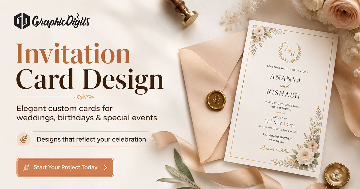 Birthday invitation card design