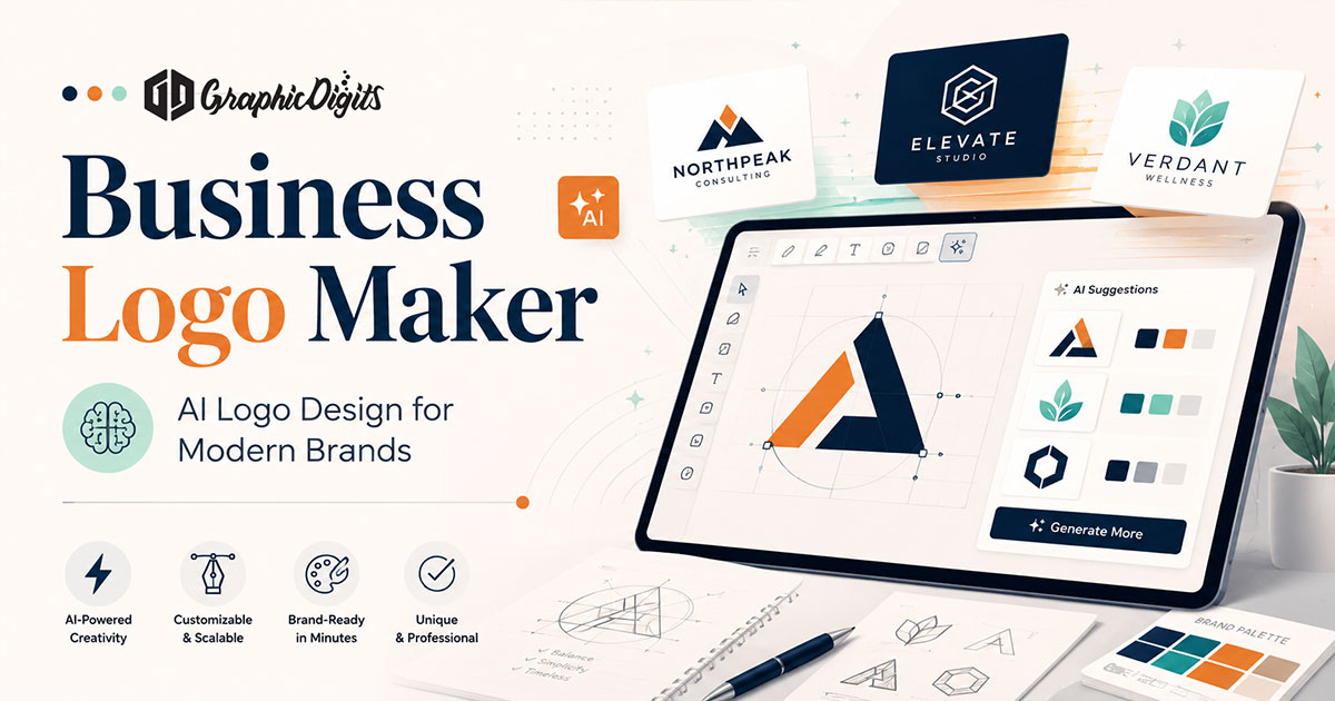 Business card logo maker by Graphic Digits
