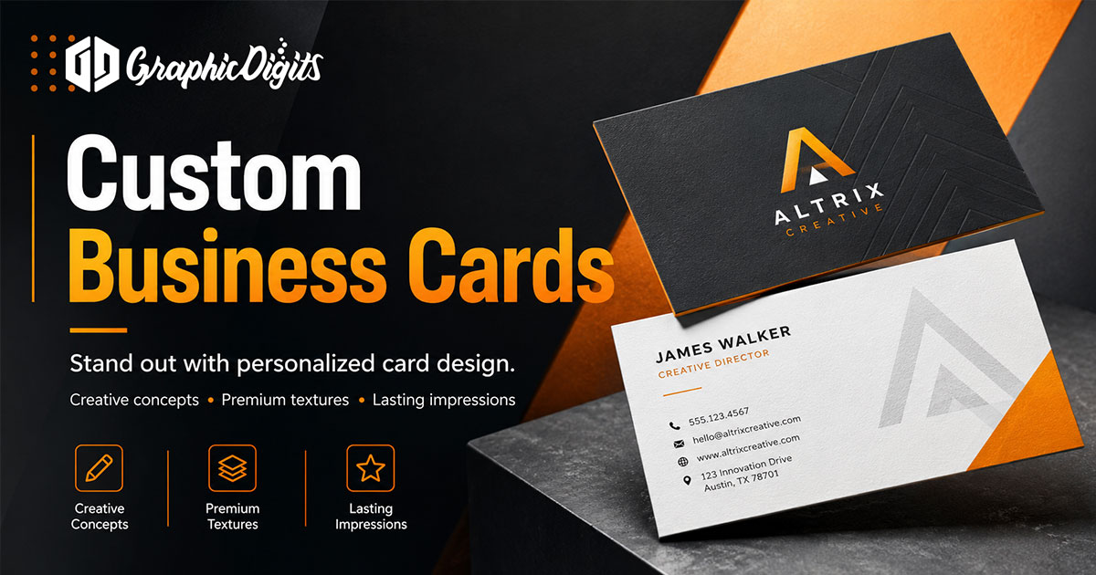 Business cards custom by Graphic Digits