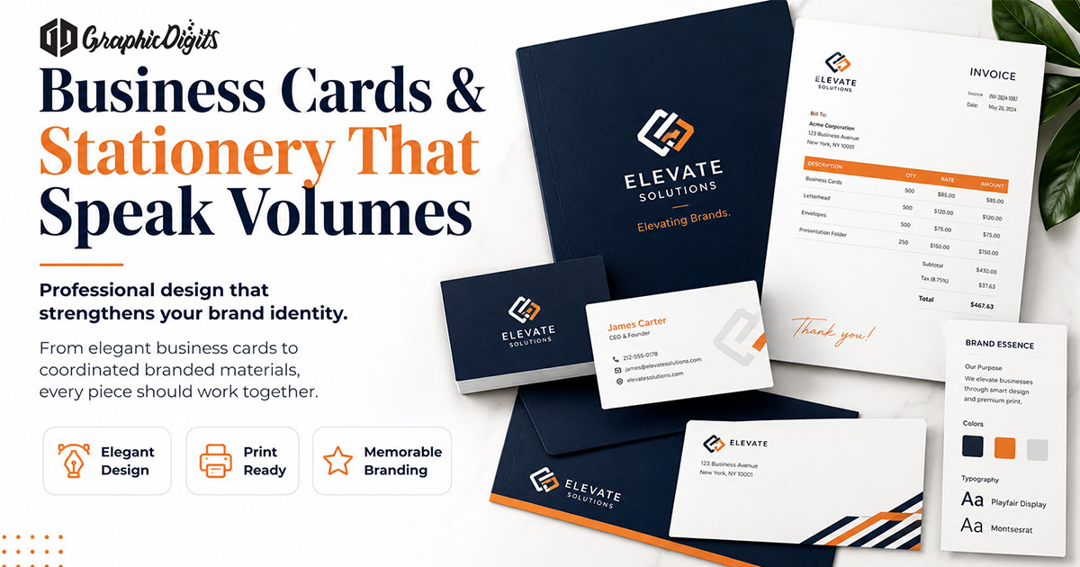 Business stationery design by Graphic Digits