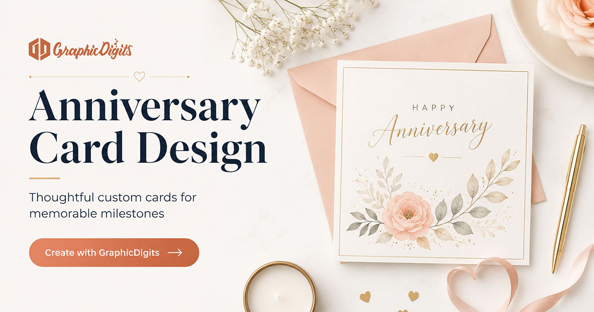 Card designs for anniversary celebrations