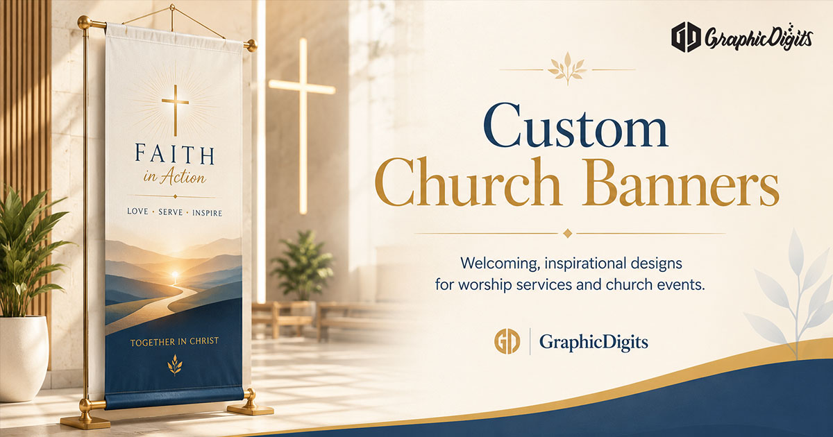 Church banners by Graphic Digits