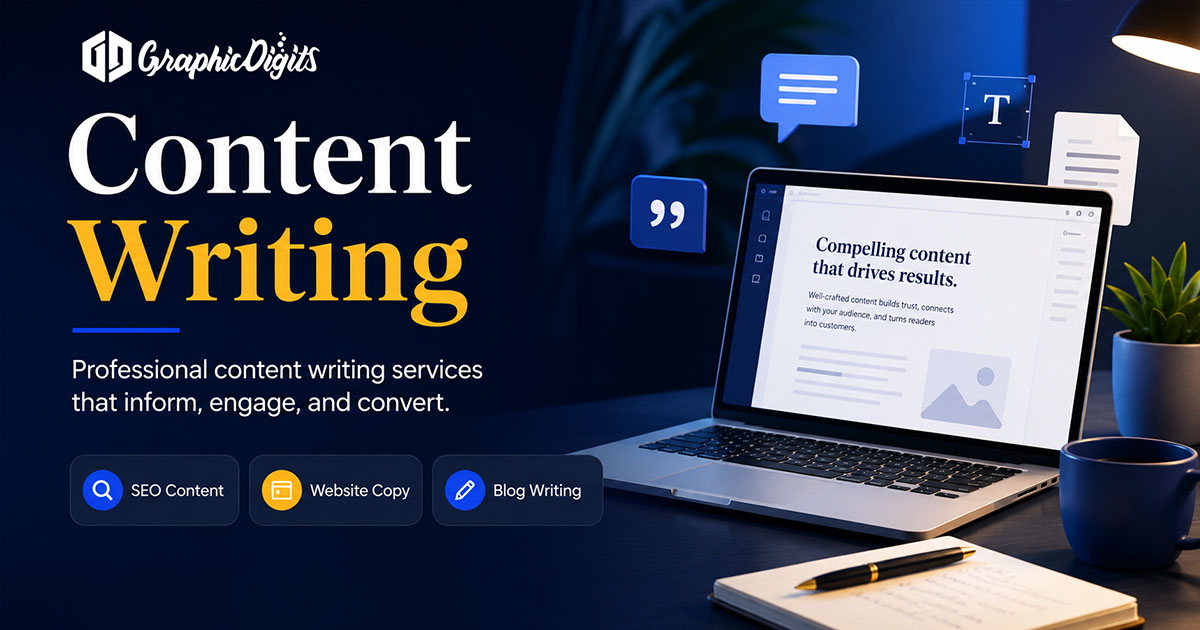 Content writing services by Graphic Digits