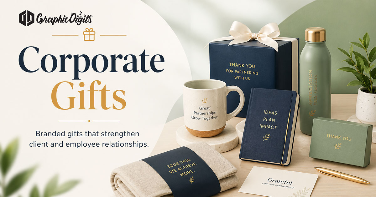 Corporate holiday gifts by Graphic Digits