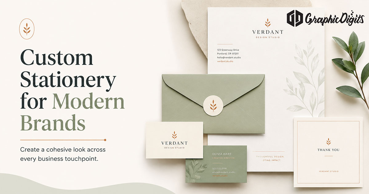 Corporate identity stationery by Graphic Digits