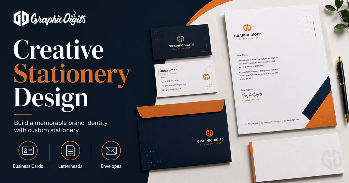 Corporate letterhead design by Graphic Digits