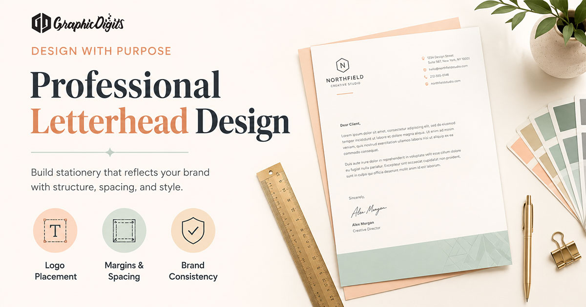 Create a free letterhead by Graphic Digits