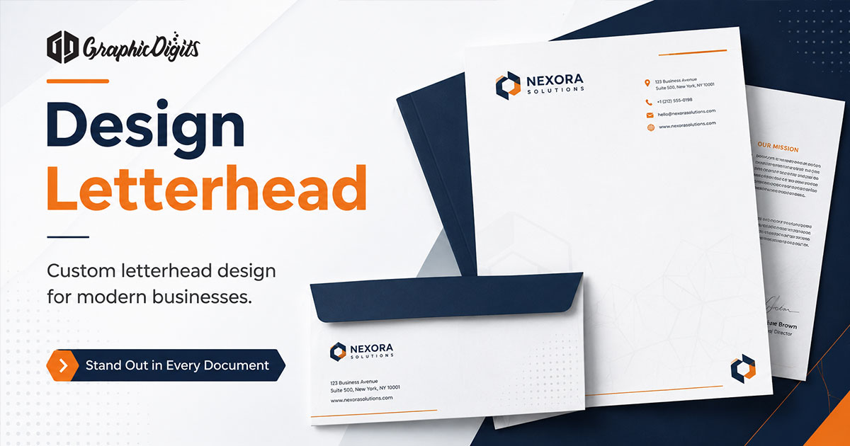 Creative letterhead design by Graphic Digits