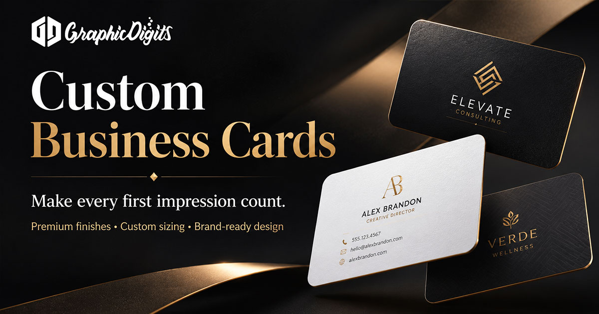 Custom design business cards by Graphic Digits