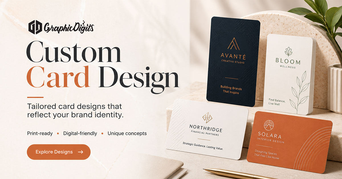 Custom design business cards