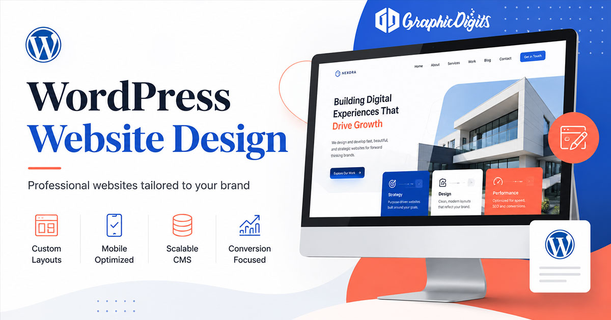 Custom website design and development by Graphic Digits