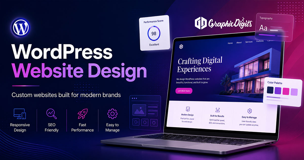 Custom website design company by Graphic Digits