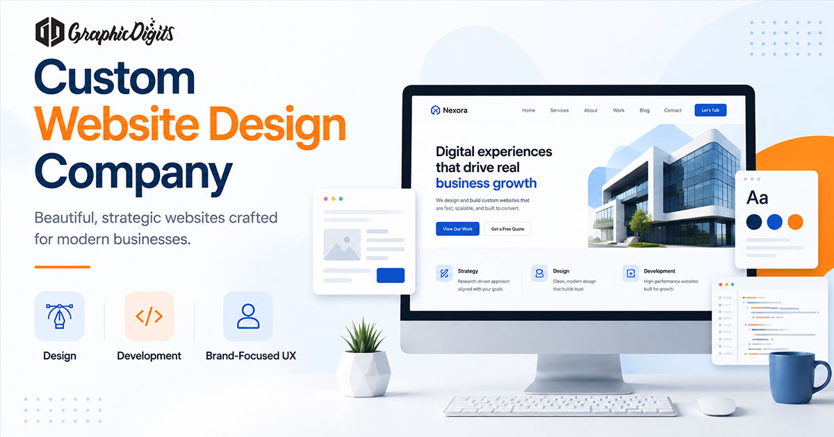 Custom website design services by Graphic Digits