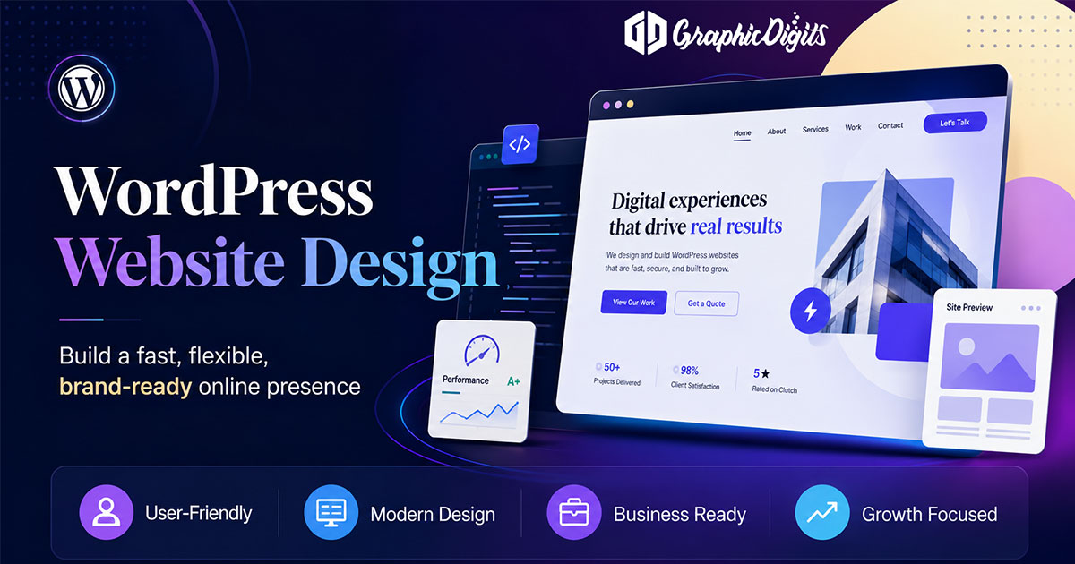 Custom website design services by Graphic Digits