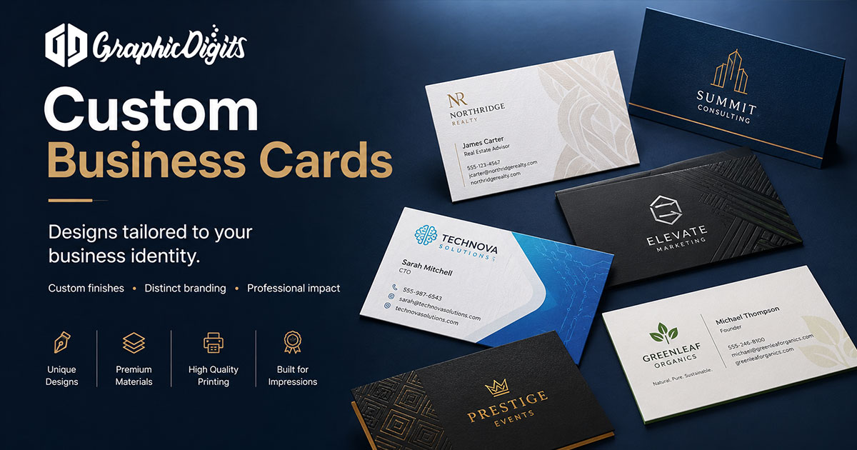 Customized business cards by Graphic Digits