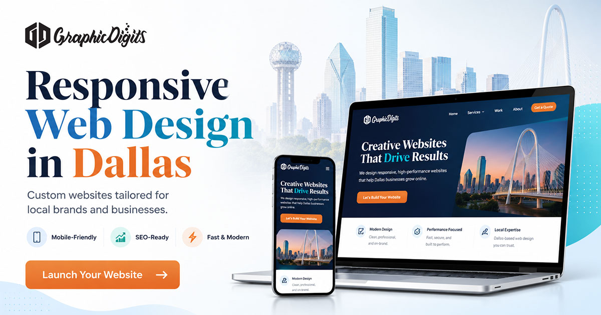 Dallas web design agency Graphic Digits