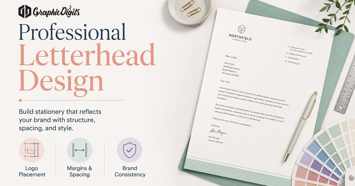 Design a letterhead by Graphic Digits