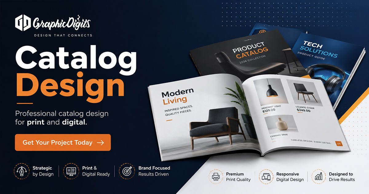 Professional design catalog layout