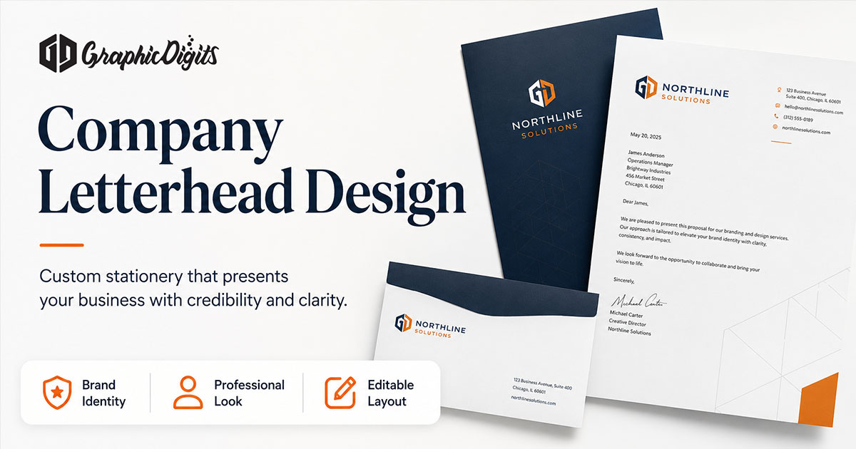 Design company letterhead by Graphic Digits